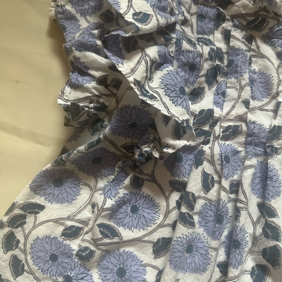 Victoria Dunn Blue Ruched Off-the-Shoulder Sundress - Picture 3 of 10